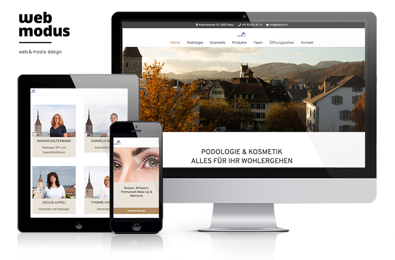 Webdesign Aargau Referenz WordPress-Website Salon Drü in Aarau