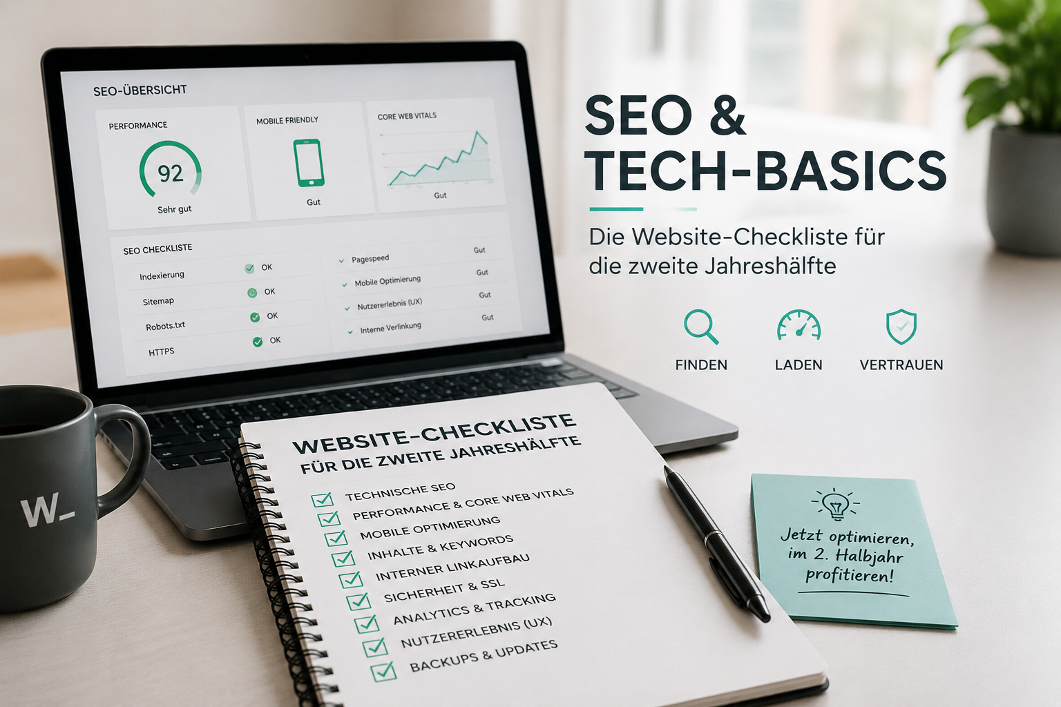 SEO & Tech-Basics – die Website-Checkliste für die zweite Jahreshälfte